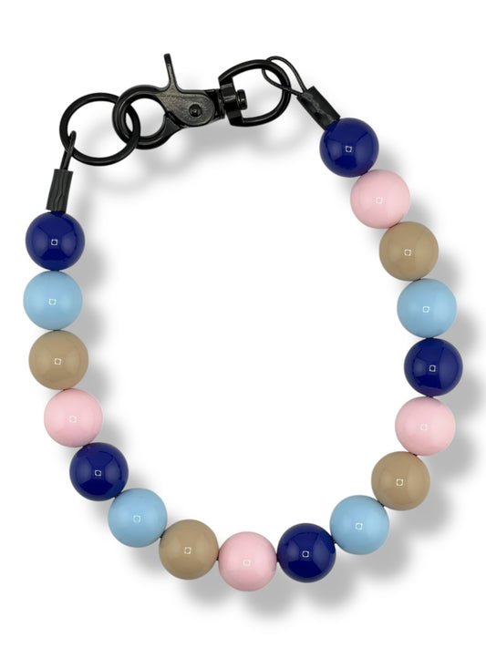 NAVY BLUSH BEADED COLLAR - PREMADE