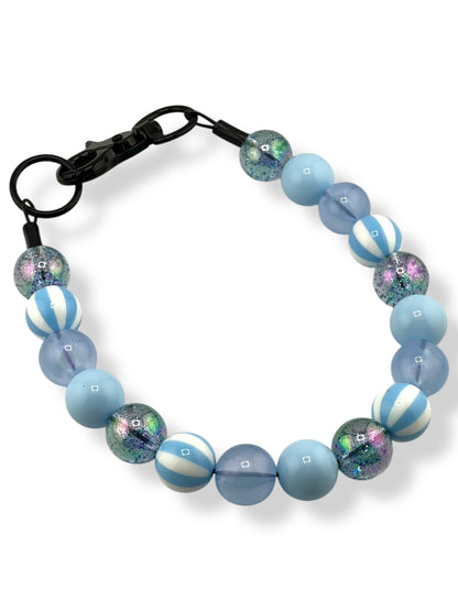 SPRING BLUE BEADED COLLAR