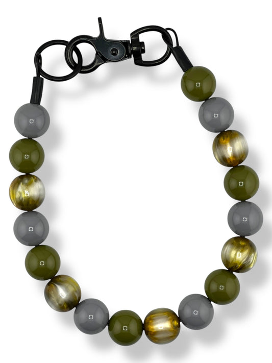 OLIVE OUTLAW BEADED COLLAR - PREMADE