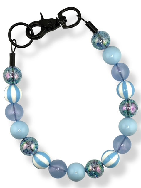 SPRING BLUE BEADED COLLAR