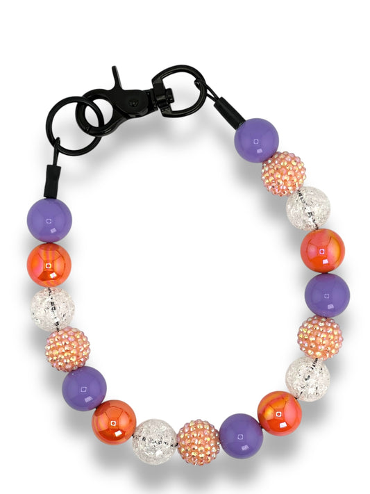 PEACHY LAVENDER BEADED COLLAR
