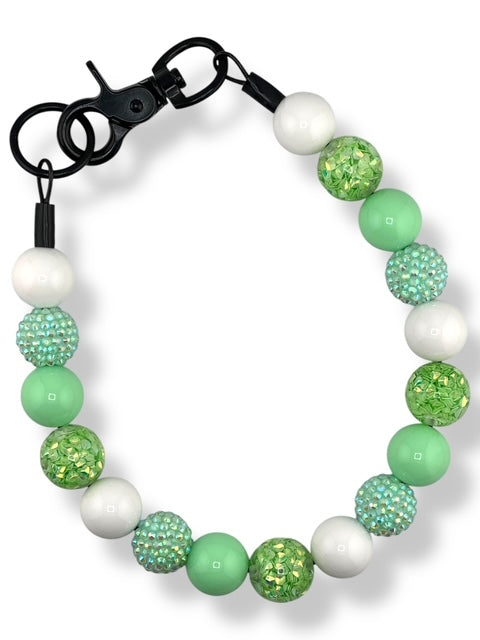 SPRING GREEN BEADED COLLAR - PREMADE