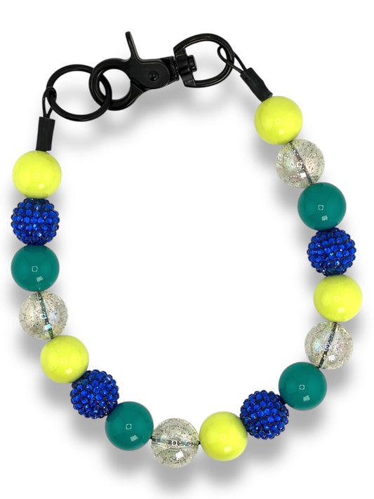 BLUE ZEPHYR BEADED COLLAR