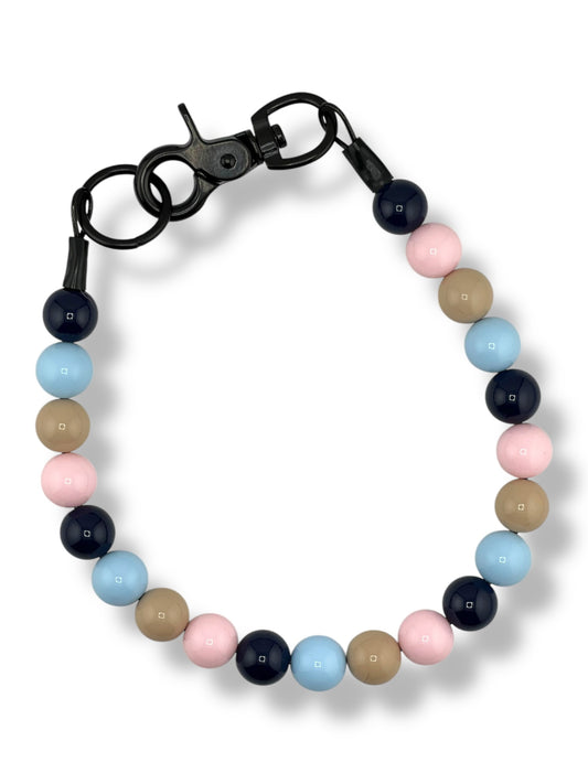 REGULAR NAVY BLUSH BEADED COLLAR - PREMADE
