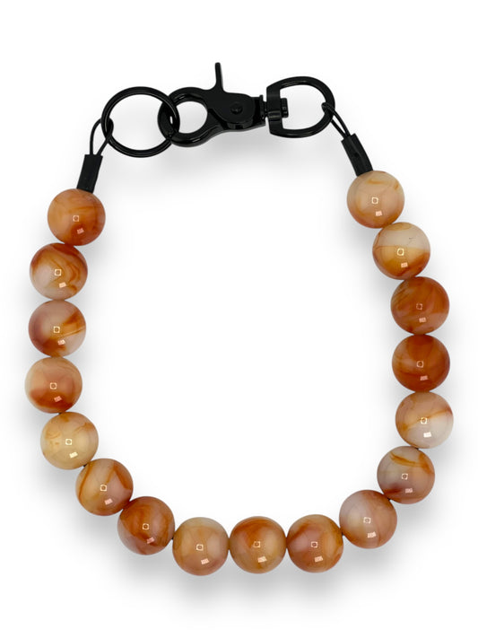 ROSY MARBLE BEADED COLLAR - PREMADE