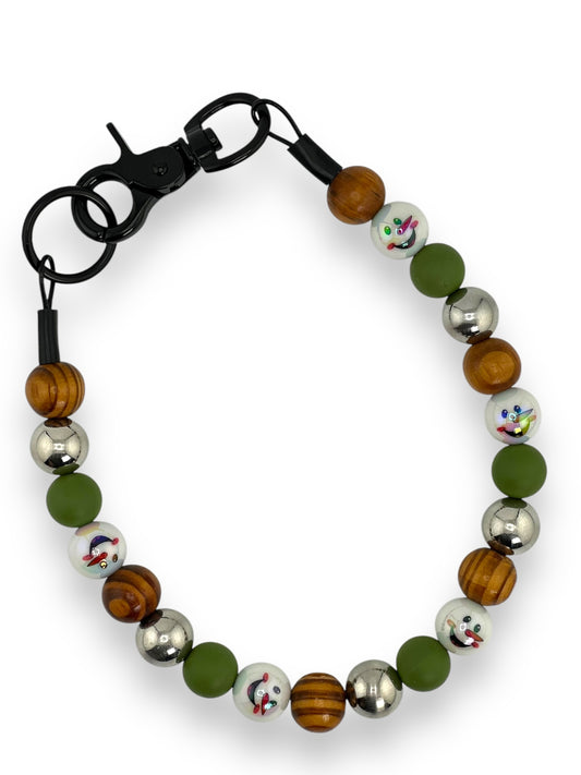 PINE & SNOW BEADED COLLAR - PREMADE