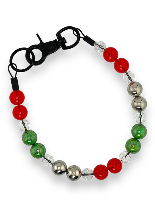 HOLLY JOLLY BEADED COLLAR - PREMADE